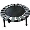 Generic Mini Tpoline per bambini e adulti, rotondo, per interni ed esterni, per fitness jumping letto, design nero, per esercizi a casa e in palestra