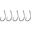 Generic Ami da pesca con gambo ricurvo senza ardiglione, 50 pezzi, in acciaio al carbonio, con occhiello, misure 8, 10, 12, 14, 16, 18