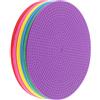 LABRIMP 12 Pezzi Dischi Resistenti agli Strappi Rotondi in PVC Segnaposto per Allenamento Calcio Superficie Piana Colore Casuale per Esercizi di Movimento e Sport Collettivi