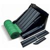 Baoblaze Golf Putting Tappetino Allenamento Putt Piste Parallele Guida Traiettoria Rampa Inclinata Ritorno Palla Tessuto Poliestere Adatto a Pratica Indoor, Nero
