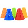 COHEALI 50pezzi Conetti Segnaposto Antivento per Allenamento Colorati con Fori Base Piatta per Pattinaggio e Ostacoli Indoor Outdoor Materiale Durevole e Sicuro per Hockey e Atletica