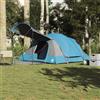 Basinlix Tenda familiare a tunnel, grigio e arancione, impermeabile, con 2 cabine letto per 8 persone, include pali e telone per il pavimento, facile da trasportare per campeggio, attività all'aperto