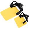 JEWEDECO 2 Pezzi Protezione Laterale per Occhiali da Tiro in Abs Giallo Maschera Oculare Clip-on Leggera e Confortevole per Eventi di Tiro e Competitivo