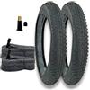 Generico KIT 2 COPERTONI 2 CAMERE D'ARIA FAT BIKE BICI ELETTRICA 20 X 2.60 66 406