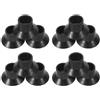 BESPORTBLE Copertura per Gambe Trampolino 12 Pezzi in Gomma Nera Antiscivolo e Resistente all Usura per Protezione Pavimento Uso Interno ed Esterno