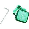 Homyl Porta Gesso Biliardo Scatola Organizer Contenitore Accessori Pratici in Lega di Alluminio Mini Trasportabile Protettivo per Principianti a, Verde