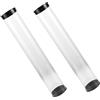 WOONEKY Contenitore Palline da Golf 2 Pezzi, Tubo Trasparente in Plastica, Rotondo, Impermeabile e Portatile, per Borsa da Golf, Fino a 6 Palline