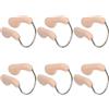 TEHAUX Nasello da Nuoto in Silicone Beige 6 Pezzi, Stabile sul Naso | Acqua Dolce e Piscina, Comodo da Indossare, Clip Professionale per Immersione
