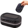 Generic Portasapone portatile - Contenitore per sapone a doppio strato da 4