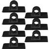 DEARMAMY 7 Pezzi Supporto Motore per Kayak e Gommoni in Pp Nero Design Staccabile Rapido e Installazione Stabile per Pesca e Navigazione