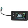 Generic Ebike Display compatibile con Yozma IN 10, pannello LCD per bicicletta elettrica con connettore impermeabile a 5 pin, misuratore di controllo del manubrio per base di montaggio da 22,2 mm, nero