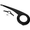 Ciieeo Copricatena Bici Nero per 38-40 Denti in Plastico Resistente Protezione Efficiente e Design Moderno per Accessori Bici Funzionali