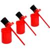Qianly Set di 3 Spazzole per Oliare Zoccoli dei Cavalli, Accessorio Multifunzionale E Portatile per L'equitazione, Rosso