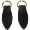 Hisxrcal 2 Pezzi Cursore Foglia Zipper Puller Sostituzione Manico Cerniera Pelle PU Accessorio Fai da Te Resistente Adatto a Borse Valigie Abbigliamento