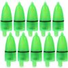 CANIGHT 20 Pezzi Luce LED per Campanello da Pesca Clip per Canna da Pesca Alta Luminosità Plastico Verde Notturna in Fiume e Mare
