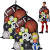 Cryptisg 2 Pezzi Borsa da Calcio, Robusto e Durevole Rete da Pallone Grande Sacco per Palloni, Alta Qualità e Squisita Rete Portatile per Calcio, per Basket, Pallone da Rugby, Pallavolo