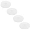 Warmhm 4 Pezzi Guarnizione per Chiusura Bottiglie, Tappo in Silicone Morbido Anti-Perdita, Bianco, per Borraccia Termica, Uso Quotidiano