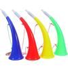 Toddmomy 4pezzi Trombe da Stadio in Plastico con Cordino, Corni per Sostenitori con Suono Forte e Versatilità Multi-Scena per Partite di Calcio e Feste di Laurea