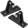 Alasum 2 Pezzi Canopy Eye End cap, Tappo Terminale Occhio, Plastico Nero, per Yacht e RV, Accessorio per Barca e Tenda Parasole Bimini Top, Hardware Nautico