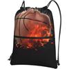 YYHHAOFA Zaino con stampa 3D di pallacanestro con coulisse e cerniera, leggero, impermeabile, con tasca frontale, per viaggi, sport e yoga