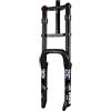 LHHL Forcella ad Aria for Bici Fat Tire da 20/26 Pollici 4.0,Escursione 160mm,Freno a Disco,QR 9mm Tubo Diritto,Forcella Ammortizzata a Doppia Corona for MTB Fat Snow Mountain Bike(20inch)