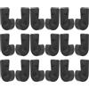 HOMSFOU Ganci a J Accessori per Fissaggio Corda Elastica sul Ponte Barca per Kayak e Canoa 20 in Nylon Nero Pezzi Resistenti alle Intemperie Rimozione Facile