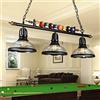 Generic LED Billiard Light lampadario Tavolo da Biliardo Tavolo a Ciondolo Americano Country Loft Retro Creativo Lampada da Lampada da Biliardo lampade in Ferro.