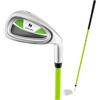 COSTWAY Junior #7 Iron per Bambini, Mazza Individuale per Ragazzi e Ragazze con Asta in Fibra di Vetro e Testa Coperta, Mazza da Pratica Junior, Mano Destra, 76 CM, Età 8-10