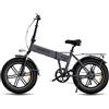 RINCC Bici Elettrica Pieghevole,R200,720WH Batteria (Cenere vulcanica)