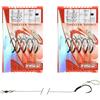 PRO FILSTAR Set di 10 Ami da Pesca con Filo Trecciato - Amo N2