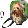 InOmak Yorkshire Terrier Lawn Cute Dogs Ummer Red Bow, Custodia Sportiva per Racchetta da Pickleball; Compatibile con Tutte Le Forme e Dimensioni di Racchetta.