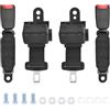 Wai Danie 2 Pezzi 270cm 106 Cinture di Sicurezza Universali per Carrello da Golf Retrattile per Girovita Compatibile con EZGO TXT Yamaha Club Car DS Carrello da Golf Go Kart ATV UTV Bus
