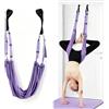 Cryptisg Yoga Amaca Aerial, Amaca e Altalena Aerial per Yoga Aerea in Tessuto Morbido e Resistente, Elastico Allungare Le Gambe Carico Massimo 100kg per Pilates, Ginnastica, Flessibilità