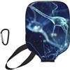 InOmak Neurologia delle Cellule cerebrali in 3D, Custodia Sportiva per Racchetta da Pickleball; Compatibile con Tutte Le Forme e Dimensioni di Racchetta.
