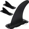 SEWOART Kayak Fin e Tracking Fin, 3 Pezzi, PVC Nero, Staccabile, per Pagaiare su Acque Piane e Vacanze Estive, per Kayak e Barca a Remi