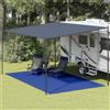 Faucqir Tappeto per tenda da 300 x 500 cm, blu, in HDPE con occhielli integrati, resistente alle intemperie, traspirante, tagliabile, ideale come telo per campeggio, attività all'aperto, escursioni e