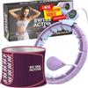 Swiss Activa+ S6+ Smart con decespugliatore in vita - girovita 22-44 pollici - perdita di peso Infinity Smart Weighted Hula Hoop per donne