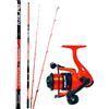 Kolpo kit pesca seppia e calamari con canna 2.50 mt mulinello e filo fluorescente