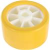 Hemobllo Rullo con Rotazione Regolare e Bassa Resistenza per Carrello Barca in Eva Giallo 2,7 W X 4,7 Od Foro 7/8 per Yacht e Rimorchi Barca