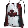 YYHHAOFA Zaino con stampa retrò con bandiera del Canada e cerniera, leggero, impermeabile, con tasca frontale, per viaggi, sport e yoga