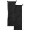 Healeved Borsa Porta Bastoni da Trekking 2 Pezzi Oxford Nero Coulisse, Custodia Stabile e Portatile per Accessori da Campeggio e Passeggiate Outdoor