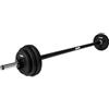 VirtuFit Aerobic Pump Set Pro Rubber 20 kg - Set di manubri fitness con pesi in gomma, set di manubri lunghi per bodypump, allenamento di forza e palestra a casa