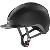 uvex ixxo Active - Casco da equitazione leggero, unisex, regolazione individuale, nero opaco, S