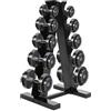 Oopsiou Supporto per manubri a 5 livelli, telaio a A, 100 kg, per palestra domestica