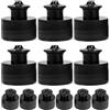 DECORNIJIA 12 Pezzi Tappi per Bottiglie Sportive Chiusura Push-Pull 28 Denti in PE Tappi Antigoccia Facili da Premere per Bottiglie di Acqua Minerale