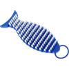 USHOBE Spazzola la Pulizia Bilanciere Forma di Pesce Blu Design Curvo e Setole Nano Multifunzionale per Attrezzature Fitness e Manutenzione Pesi