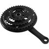 DEARMAMY Guarnitura Nero Mountain Bike in Acciaio al Carbonio per Design Leggero e Compatibilità Versatile per Bici da Corsa e Ciclismo