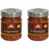Don Vito Eccellenze Siciliane Caponata Don Vito (6 vasi 280 g) - Senza conservanti - Senza coloranti - Artigianale - 3 vasetti di caponatina 1 e 3 vasetti di caponatina 2 arricchita di peperoni -