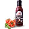 Poppamies Salsa BBQ Affumicata con Noce Americano - Salsa Barbecue Affumicata in Stile Americano senza Additivi, Ottima per Hamburger e Costolette - Piccantezza: 0/10-410g