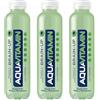 Generico 3X Aquavitamin gusto Kiwi, Mela e Melograno Brain-Up, Bevanda Analcolica con Vitamine, 400ml